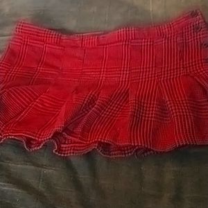 Red miniskirt